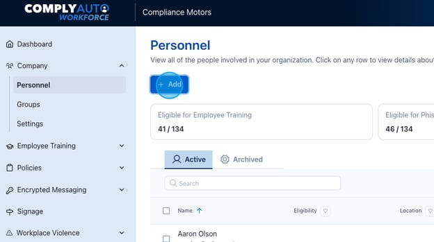 Adding an Employee to Workforce - Step 20-1