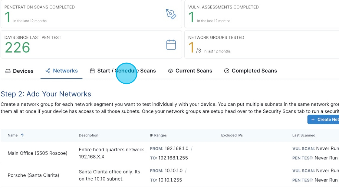 Setting Up a Scan Schedule